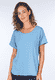 T-Shirt Betzi solid - swedish blue