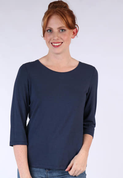 Langarmshirt Mabel  - navy