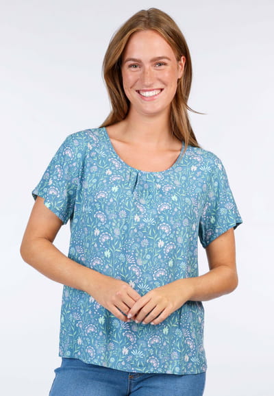 Bluse Sinja - swedish blue