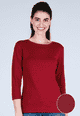 3/4-Arm-Shirt Pippita - dark grape