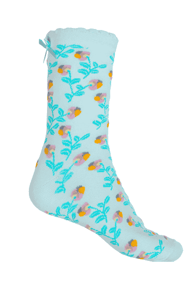 Socken Irma tulip - aqua mint