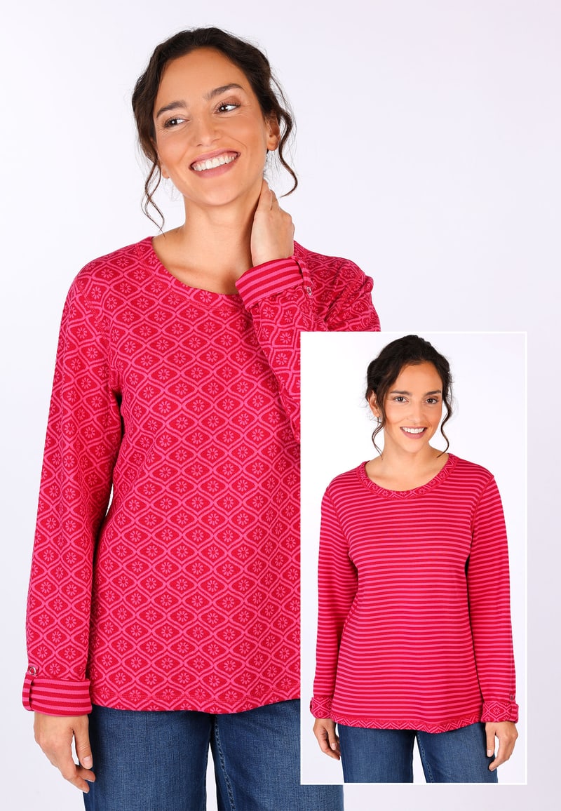 Wendepullover Karia - cerise
