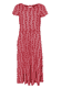 Kleid Malind flower vine - rubin