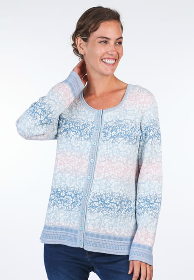 Strickjacke Renee - swedish blue