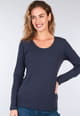 Langarmshirt Malin  - navy