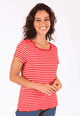T-Shirt Tal stripe - poppy