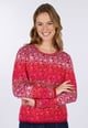 Strickpullover Annegret  - cerise