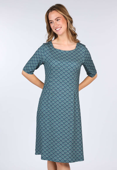 Kleid Eilina feather  - lake