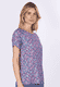 T-Shirt Zoe fleuri  - lagoon