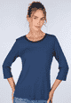 3/4-Arm-Shirt Mabel  - navy