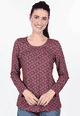 Langarmshirt Camillena  - plum