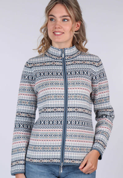 Strickjacke Mila - mosaic blue