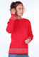 Strickpullover Dorit nordic - rubin