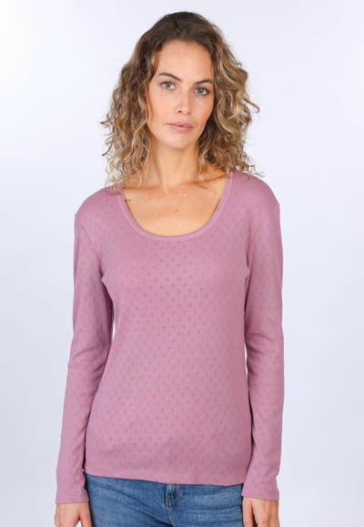 Langarmshirt Malin  - dusty orchid
