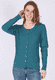 Strickjacke Delphine - emerald