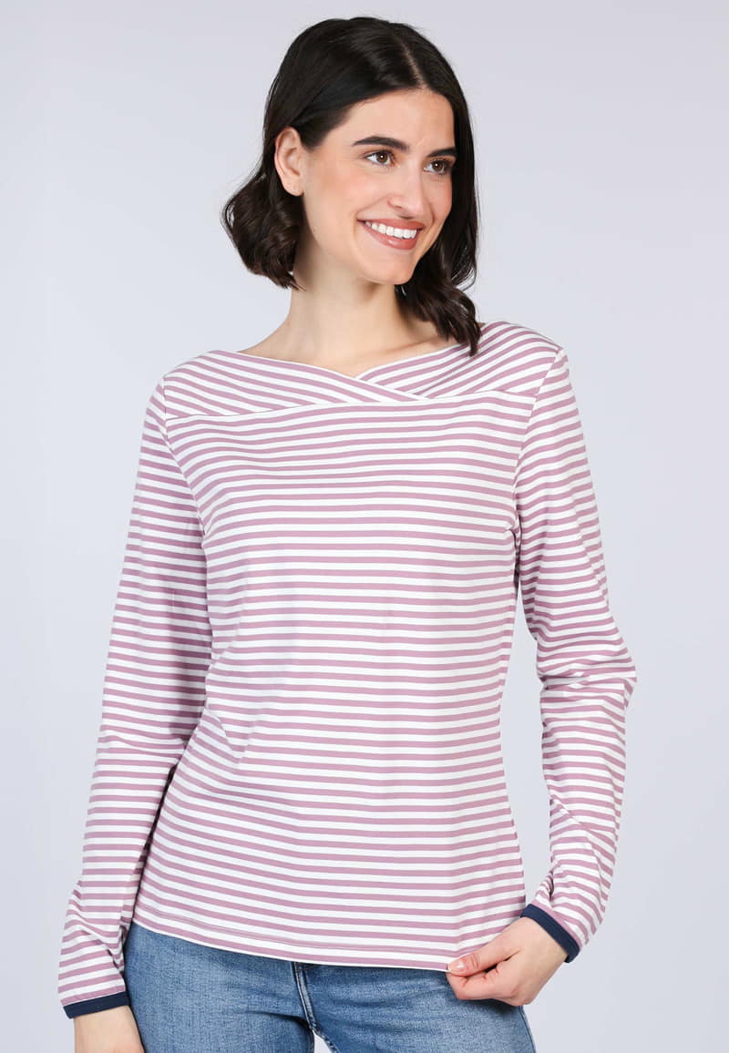 Langarmshirt Kajsa cloudy - dusty orchid