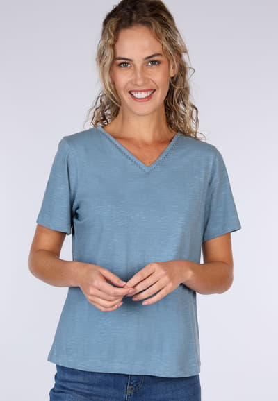 T-Shirt Lale - swedish blue
