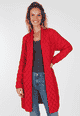 Strickjacke Ebbie - rubin