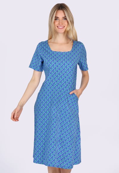 Kleid Lykila retro flower  - nautical