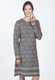 Strickkleid Suri damast  - grey