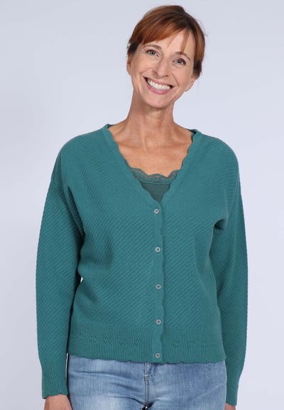 Strickjacke Jorid - bottle green