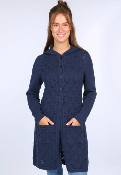Strickmantel Tia - navy