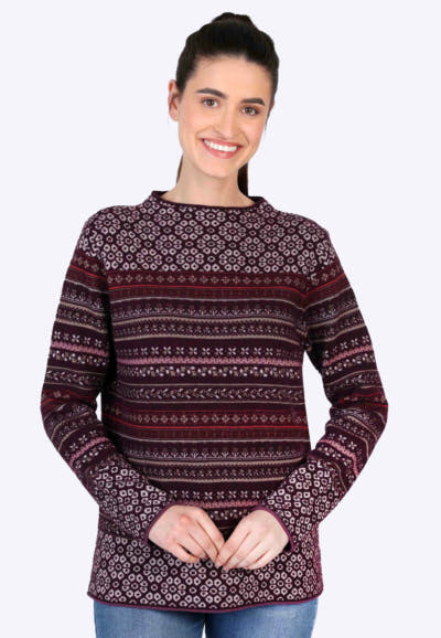 Strickpullover Sofia fairy  - plum