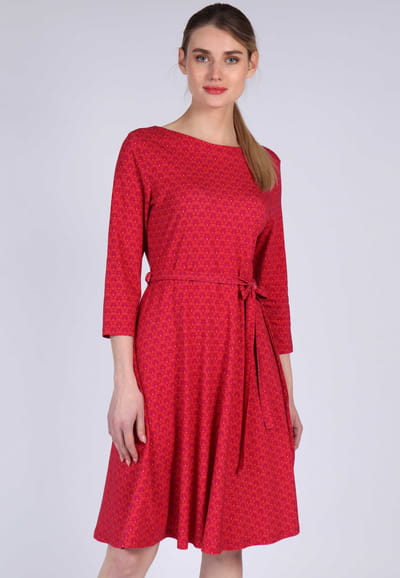 Kleid Charlette spring bow - rubin