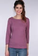 3/4-Arm-Shirt Bea  - plum