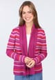 Strickjacke Nori - rubin