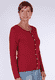 knitted cardigan Claudi - burgundy