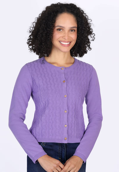 Strickjacke Manola - amethyst
