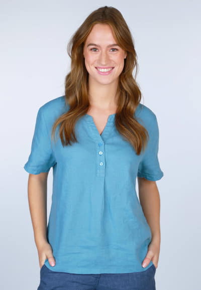 Bluse Birgitine - swedish blue