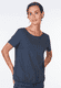 T-Shirt Linde solid - navy