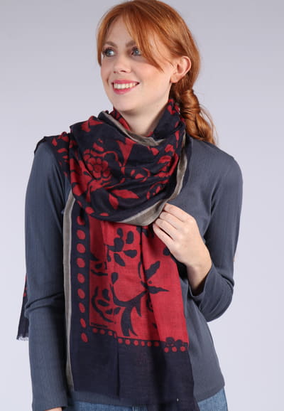 Schal Ranny  - navy