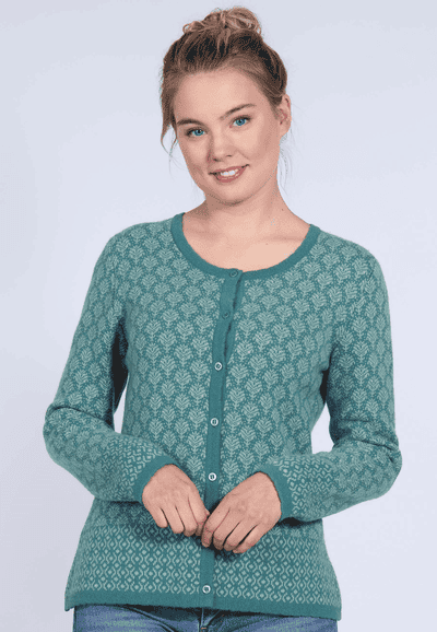 Strickjacke Yelena - bottle green