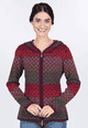 Strickjacke Katleen Gradient - plum