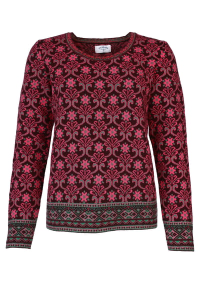 Strickpullover Josefine happy - dark grape