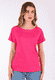 T-Shirt Zoe solid - flamingo