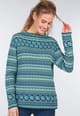 Strickpullover Sofia rose - deep ocean