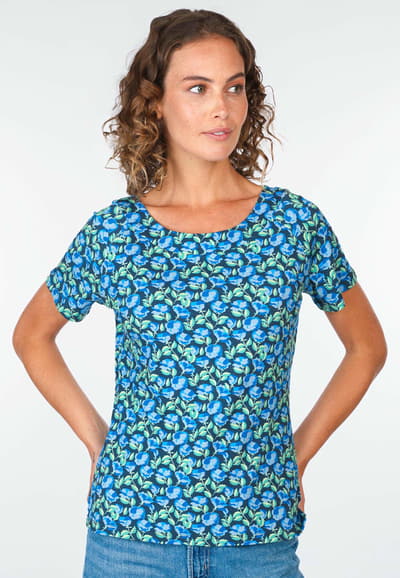T-Shirt Zoe rosy  - navy