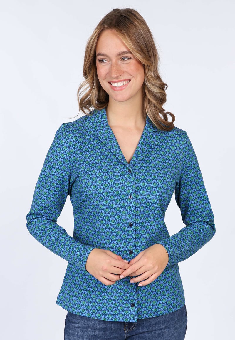 Bluse Celeste daisy - indigo