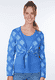 Strickjacke Imka flower - lapis