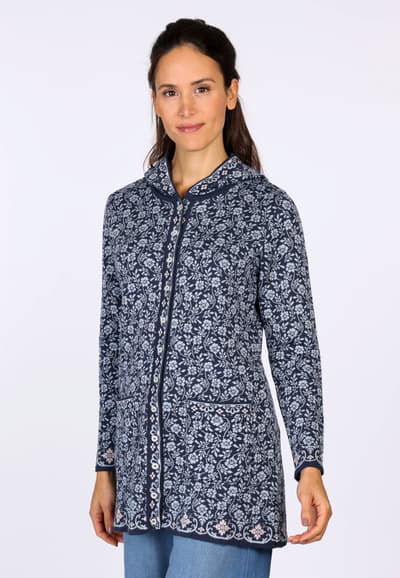 Strickmantel Annika  - navy