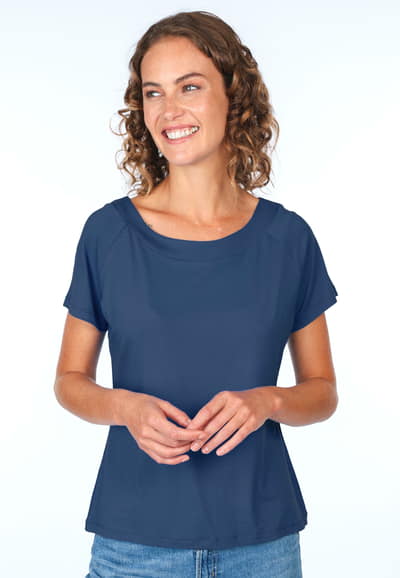 T-Shirt Zoe solid - navy