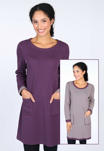 Wendekleid Nella Mini - deep purple