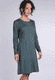 Kleid Jolieta geo flower - deep ocean