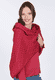 Strickdreieckstuch Tria  - rubin