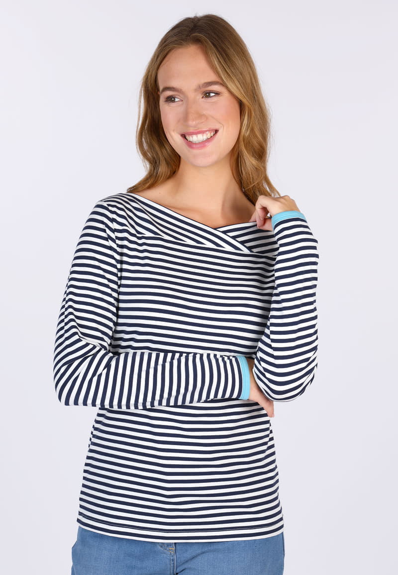 Langarmshirt Kajsa stripes - navy