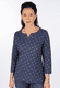 3/4-Arm-Shirt Gabriellea - navy